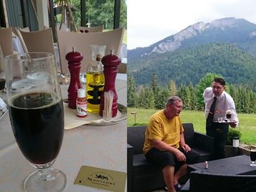 Fľaštička Chillis na stole v reštaurácii hotela Montfort v Tatranskej Javorine